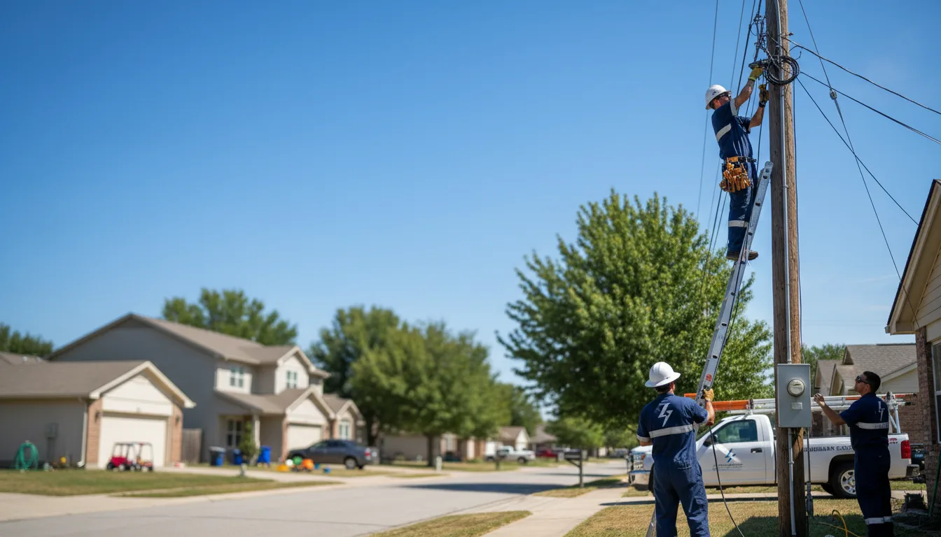 Residential electrician providing installation services in Kleinfeltersville, PA